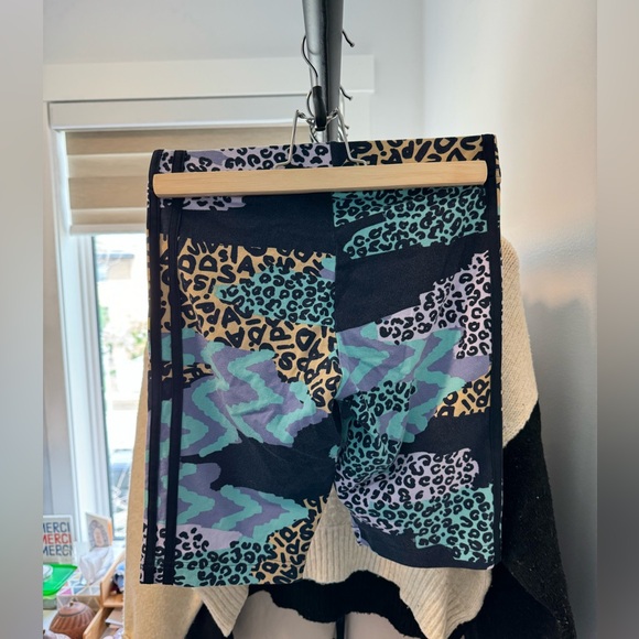 Farm Rio Adidas 3 Stripes Print Shorts - Picture 3 of 4